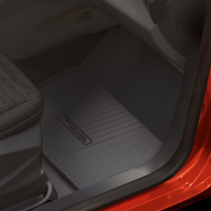 Tepih, spredaj gumiran, črn